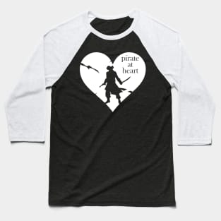 Pirate At Heart Baseball T-Shirt